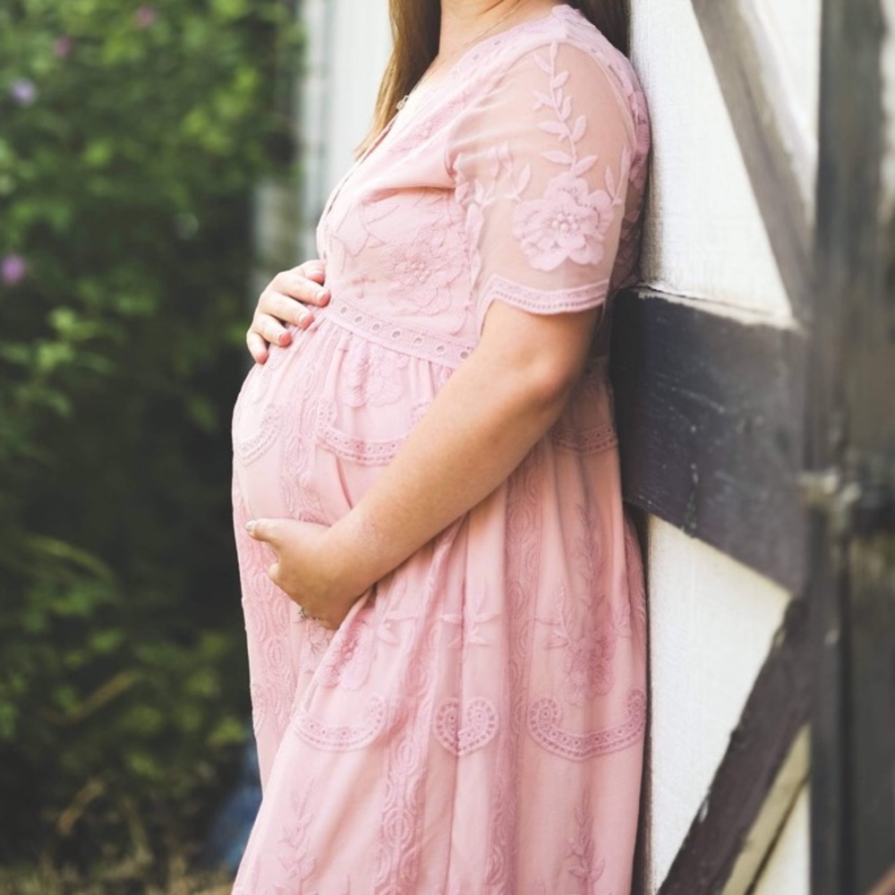 Maternity Photo Lace Gown